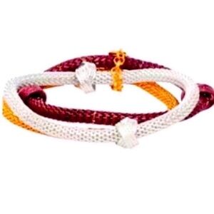 Tri Tone Rope Bracelet Set